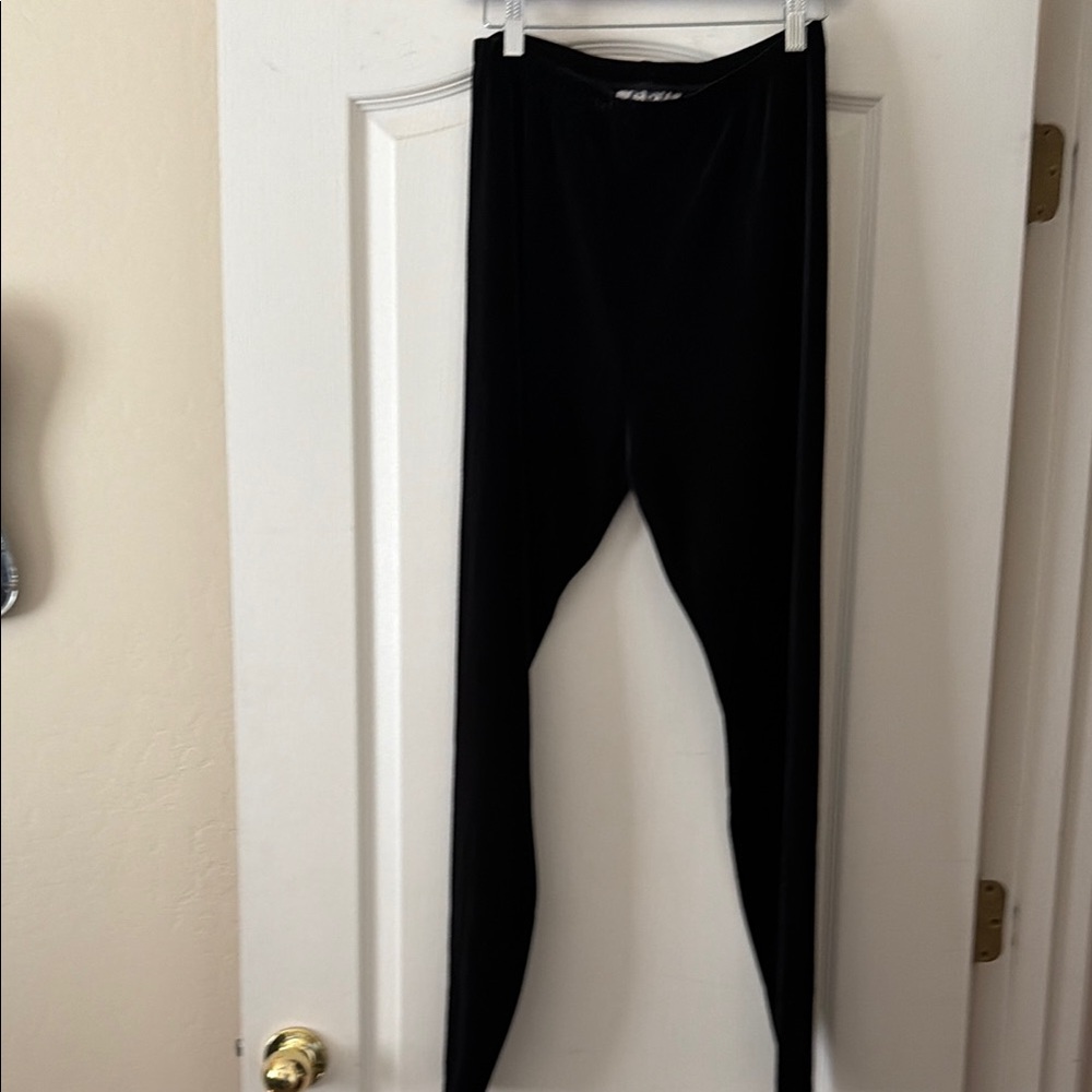 Black Velvet Leggings